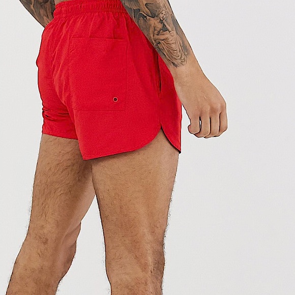 Bershka Other - Bershka Retro Style Basic Swim Shorts